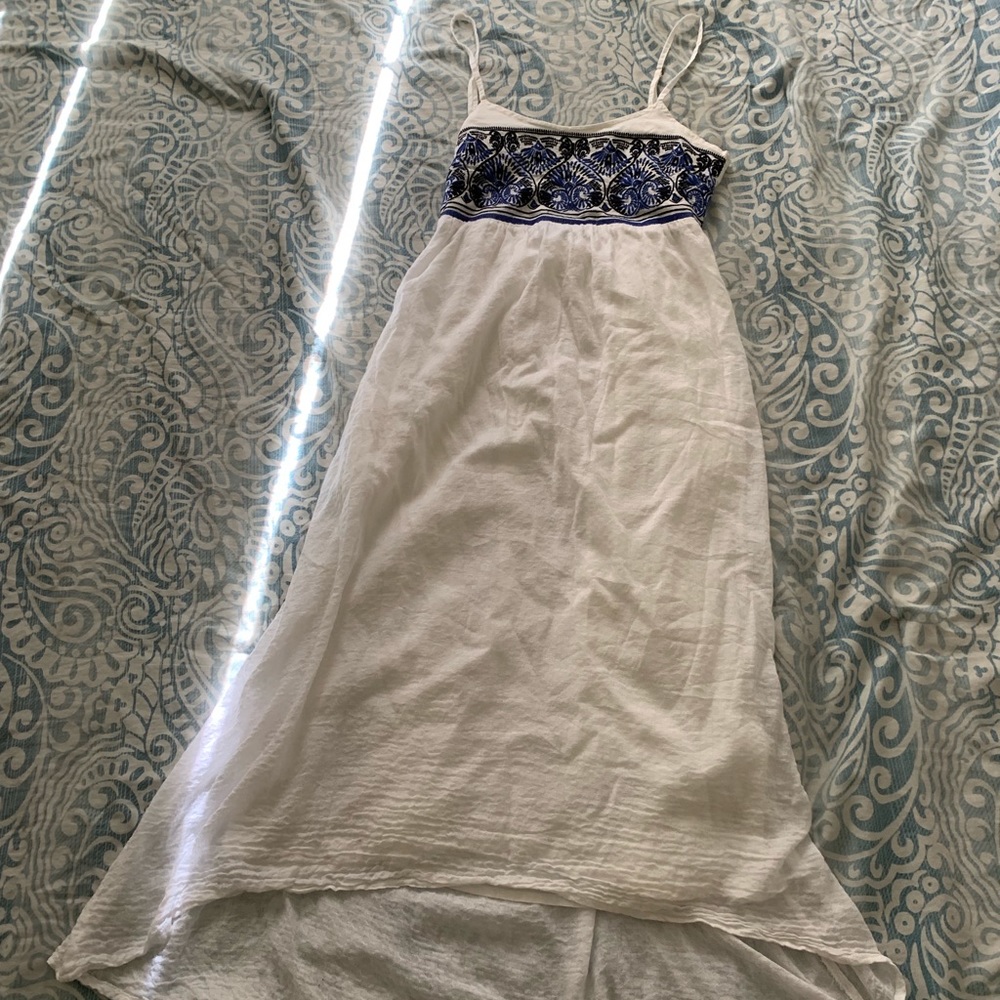 Roxy hi low maxi summer dress white/blue/black